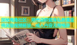探秘海角社区：郑州迈欧健身私教潘亚楠奖励视频解禁，成人内容无限畅游