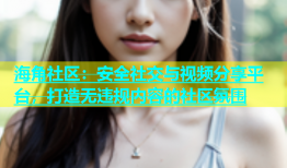 海角社区：安全社交与视频分享平台，打造无违规内容的社区氛围