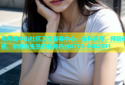 海角路中山社区卫生服务中心：全科医疗、预防保健、家庭医生签约服务热线0779-6682991