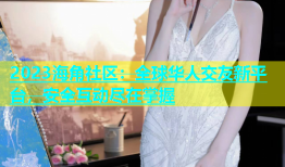 2023海角社区：全球华人交友新平台，安全互动尽在掌握