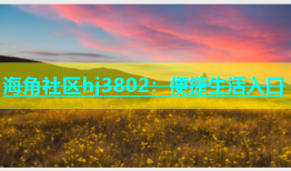 海角社区hj3802：便捷生活入口