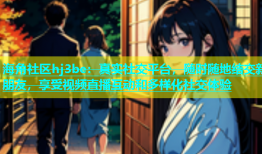 海角社区hj3be：真实社交平台，随时随地结交新朋友，享受视频直播互动和多样化社交体验