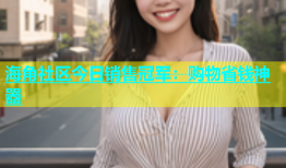 海角社区今日销售冠军：购物省钱神器