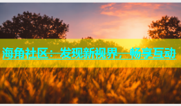 海角社区：发现新视界，畅享互动