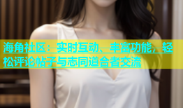 海角社区：实时互动、丰富功能，轻松评论帖子与志同道合者交流