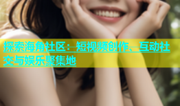探索海角社区：短视频创作、互动社交与娱乐聚集地