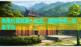 海角社区登录：社交、视频分享、交友平台