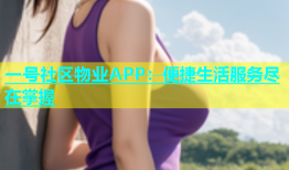 一号社区物业APP：便捷生活服务尽在掌握