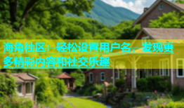 海角社区：轻松设置用户名，发现更多精彩内容和社交乐趣