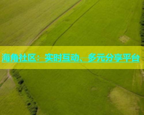 海角社区：实时互动、多元分享平台