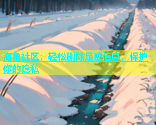 海角社区：轻松删除足迹信息，保护你的隐私